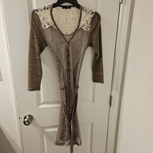 NWOT Ryu Open Knit Lace Cardigan (S)